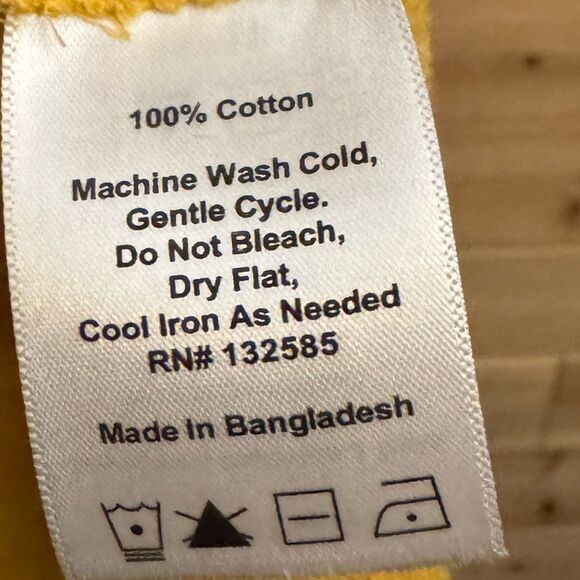 Daily Practice Size XSmall Delevan Ochre Yellow Dolman - Picture 12 of 13